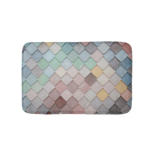 Multicolored Tiles Bath Mat