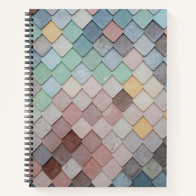 Multicolored Tiles Notebook (Front)