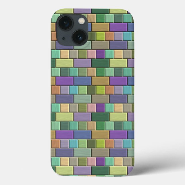 Multicolored Tiles Pattern Case-Mate iPhone Case (Back)