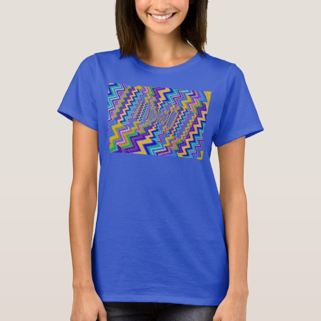 multicolored vortex on T-Shirt (Front)