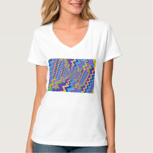 multicolored vortex on  T shirt