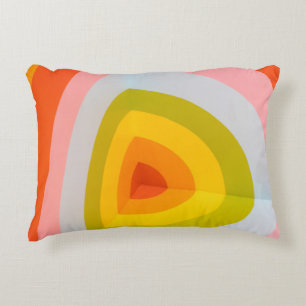 Multicolored wall art decorative cushion