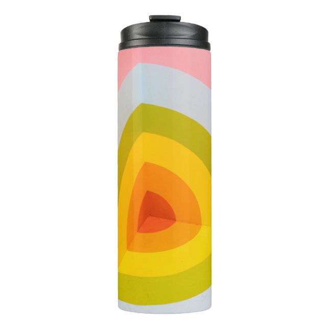 Multicolored wall art thermal tumbler (Front)