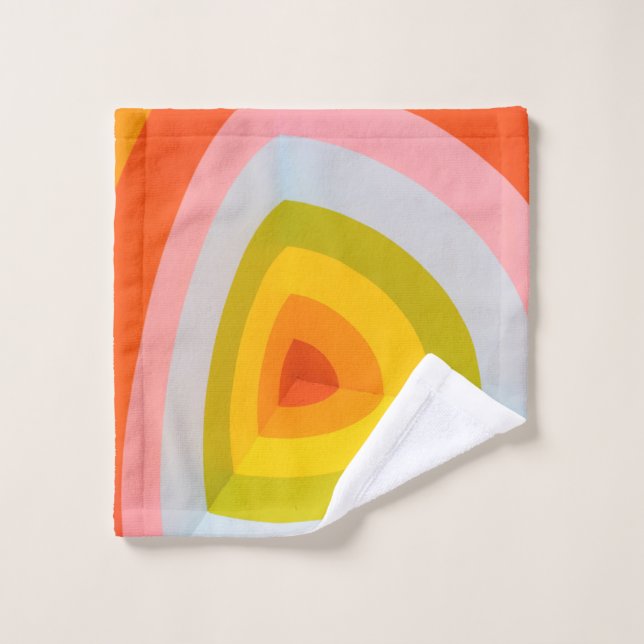 Multicolored wall art wash cloth (Wash Cloth)