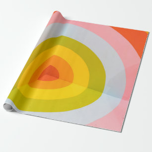 Multicolored wall art wrapping paper
