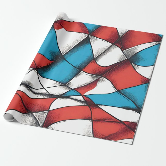 MULTICOLORED WRAPPING PAPER (Unrolled)
