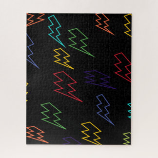 Multicolored Zigzag Patterns Jigsaw Puzzle
