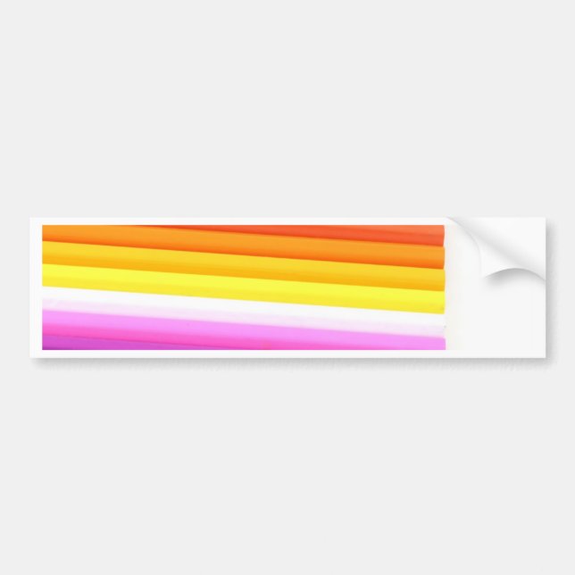 Multicolour Fabric Folds Abstract Bumper Sticker (Front)