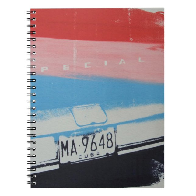 Multicolour fender spiral notebook (Front)