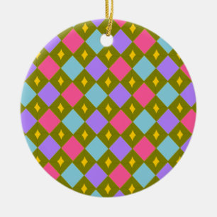 Multicolour Honeycomb Create your own Ceramic Tree Decoration