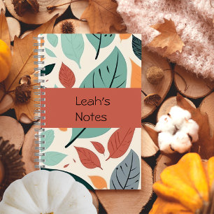 Multicolour Leaves Customized- Spiral Notebook