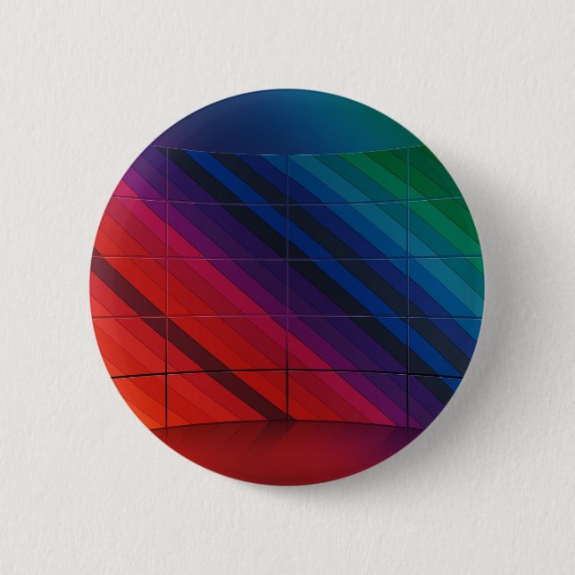 Multicolour Transition With Grid 6 Cm Round Badge (Front)