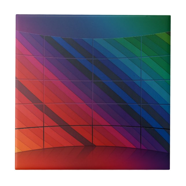 Multicolour Transition With Grid Tile (Front)