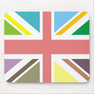 Multicolour Union Jack Mousepad