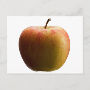 Multicoloured apple. postcard