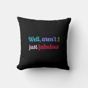 Multicoloured Cool Font and Sassy Saying Cushion