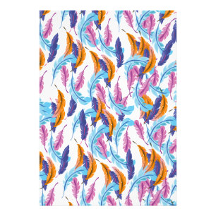 Multicoloured Feathers Photo Print