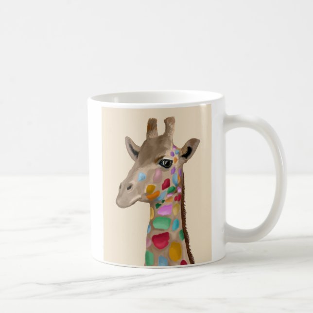 MultiColoured Giraffe Coffee Mug (Right)