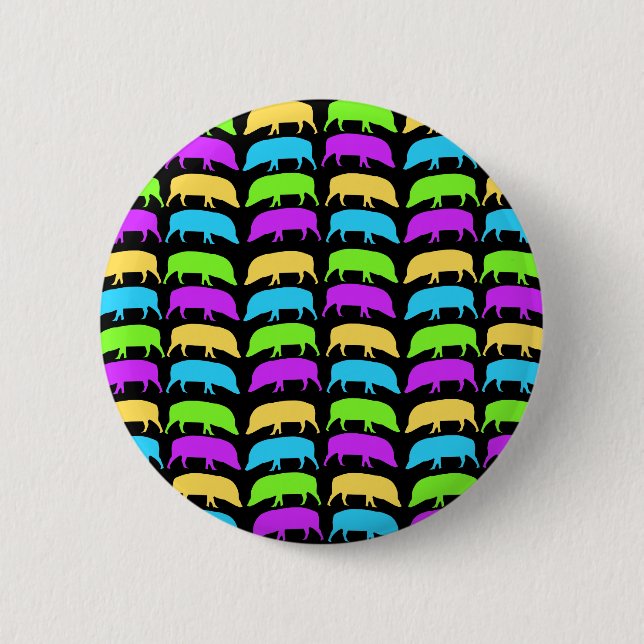 Multicoloured Hogs Button (Front)