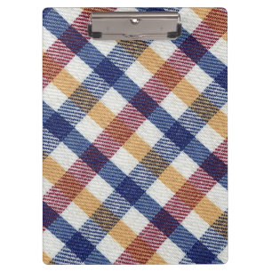 Multicoloured Tartan Pattern Clipboard