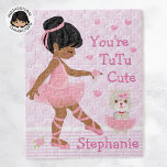 Multicultural Ballerina Tutu Cute Jigsaw Puzzle<br><div class="desc">Personalised Multicultural "You're TuTu Cute" ballerina. Please check out more of my personalised gifts.</div>
