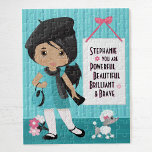Multicultural Beautiful and Brave Girl Jigsaw Puzz Jigsaw Puzzle<br><div class="desc">Personalised Multicultural Puzzle with positive affirming message for children. Please check out more of my personalised gifts.</div>