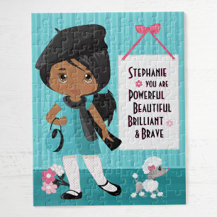 Multicultural Beautiful and Brave Girl Jigsaw Puzz Puzzle