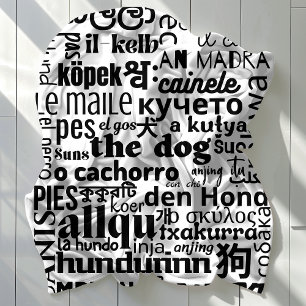 Multilingual Dog Lover's Fleece Blanket