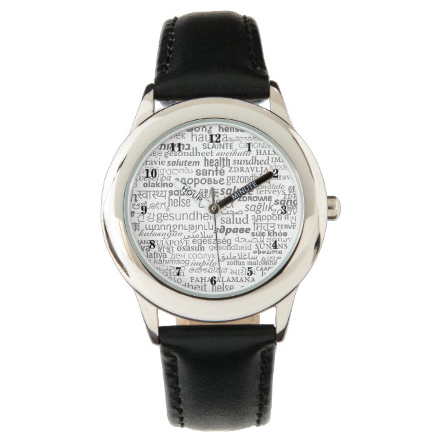 Multilingual Health Text Watch (Front)