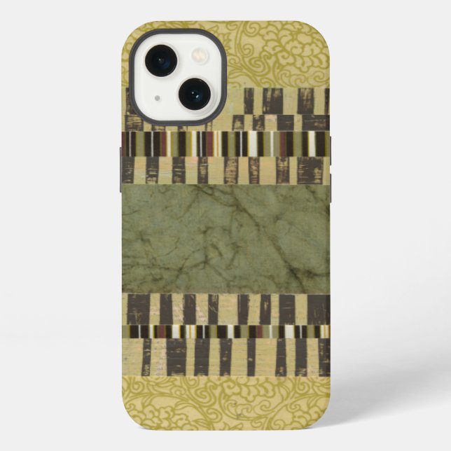 Multipatterned Panel Painting iPhone Case (Back)