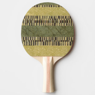 Multipatterned Panel Painting Ping Pong Paddle