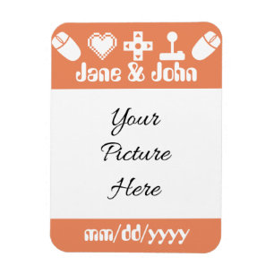Multiplayer Mode in Coral Save-the-Date Magnet