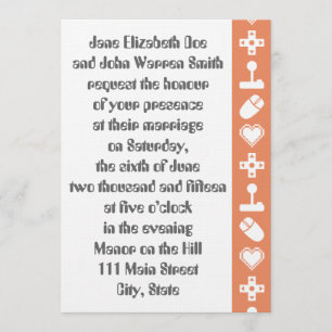 Multiplayer Mode in Coral Wedding Invitation