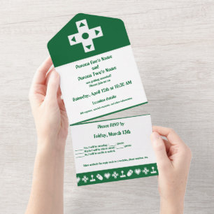 Multiplayer Mode in Green All In One Invitation