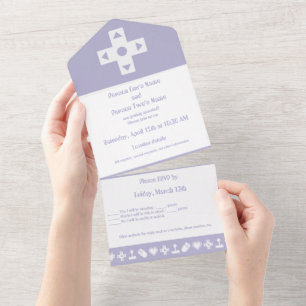 Multiplayer Mode in Lavender All In One Invitation