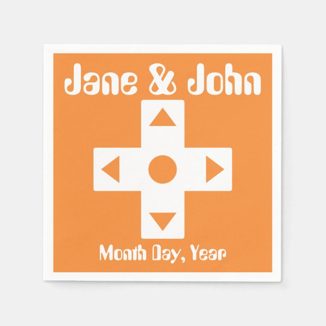 Multiplayer Mode in Orange Napkins (Front)