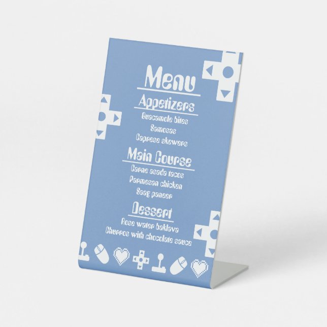 Multiplayer Mode in Periwinkle Pedestal Sign (Front)