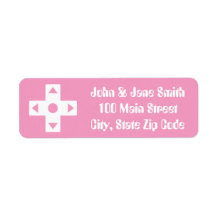 Multiplayer Mode in Petal Pink Address Label