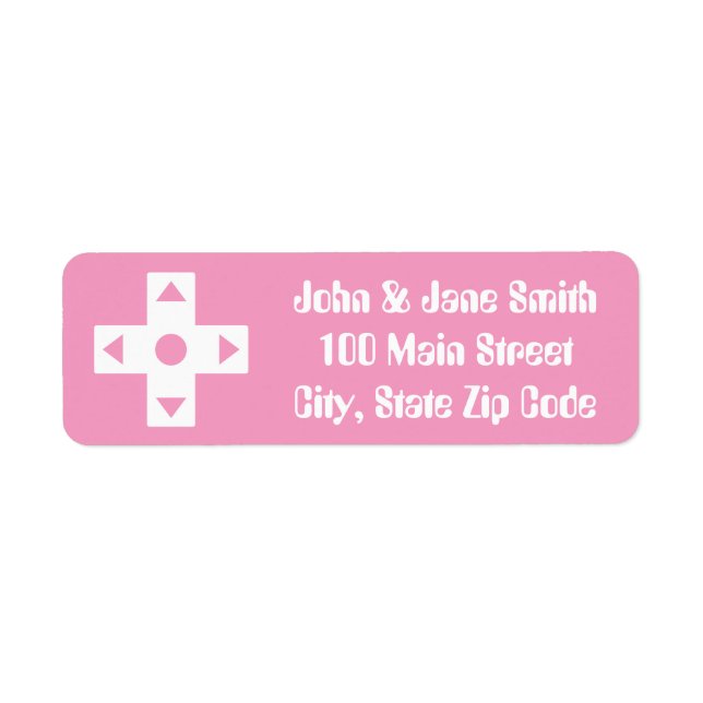 Multiplayer Mode in Petal Pink Address Label (Front)