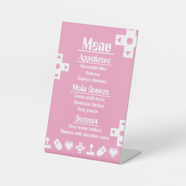Multiplayer Mode in Petal Pink Pedestal Sign (Front)