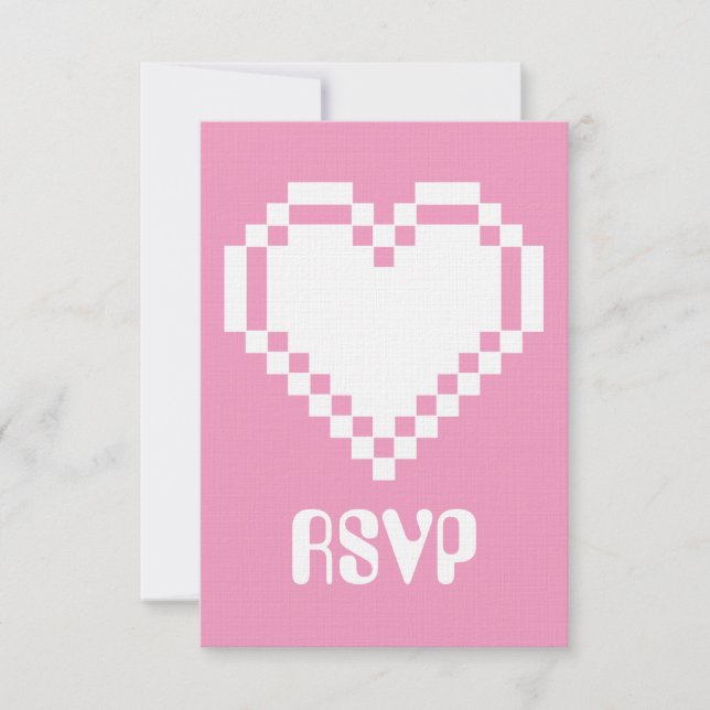 Multiplayer Mode in Petal Pink RSVP Card (Front)