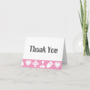 Multiplayer Mode in Petal Pink Thank You Card