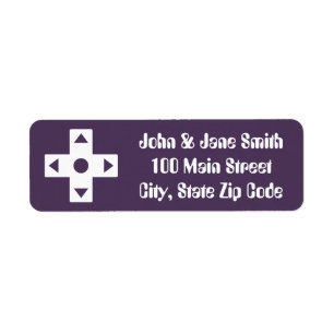 Multiplayer Mode in Purple Return Address Label