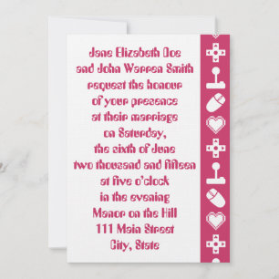 Multiplayer Mode in Raspberry Wedding Invitation