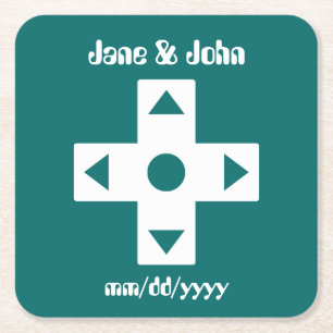 Multiplayer Mode in Teal Paper Coaster