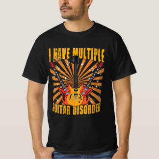 Multiple Bass Disorder Guitar Shirt For Men