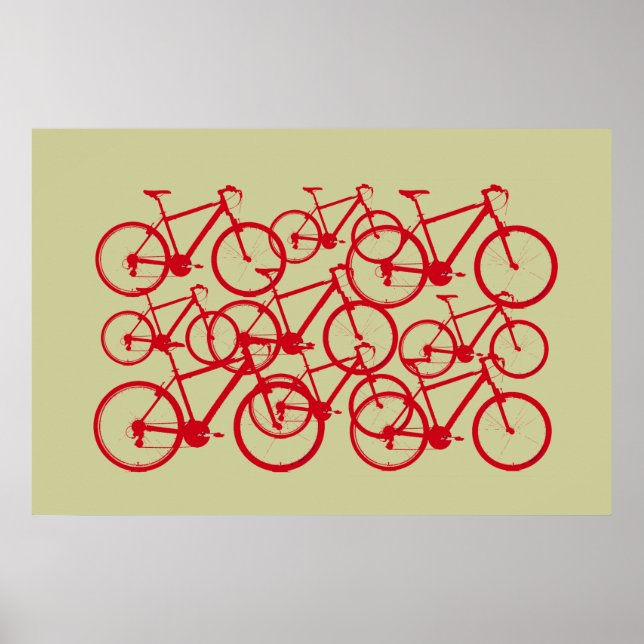 multiple bicycles poster (Front)