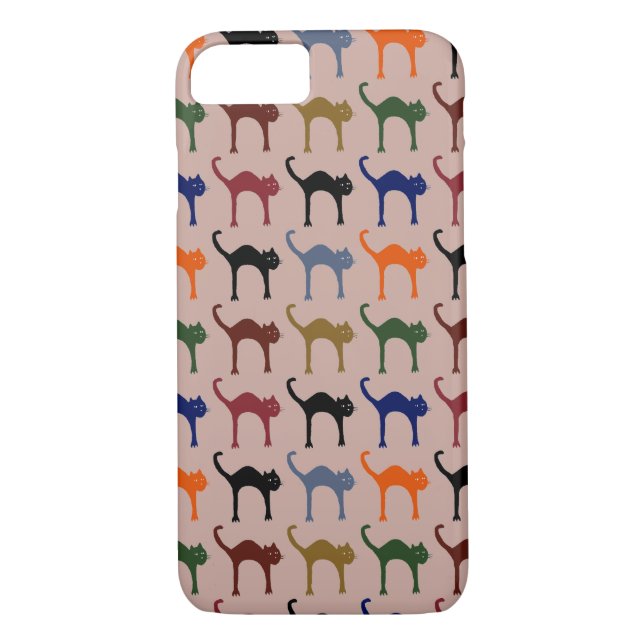 multiple cats ~ animal pattern Case-Mate iPhone case (Back)