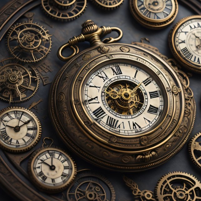 Multiple Clocks and pocket watches v4 Tissue paper (Creator Uploaded)