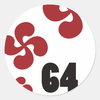 Multiple Cross64.ai Classic Round Sticker